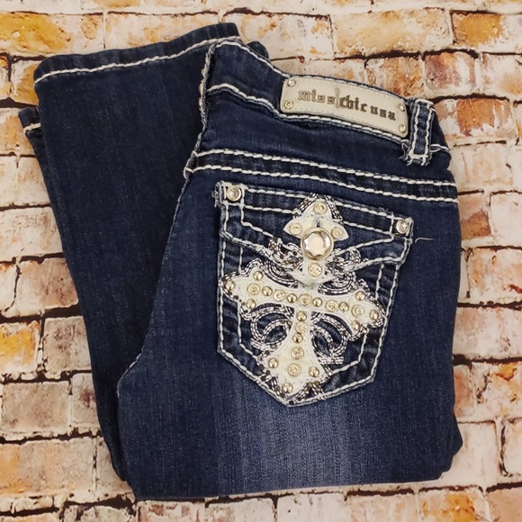 Miss Chic Jeans Denim - Like New Denim Bling Jeans 3